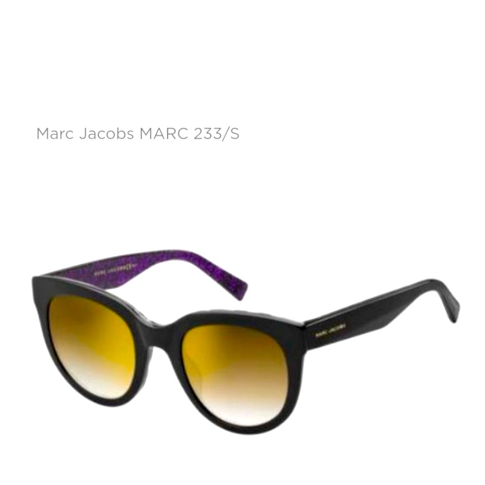 Marc Jacobs MARC 233/S Sunglasses Shiny Black - Glitter Lila